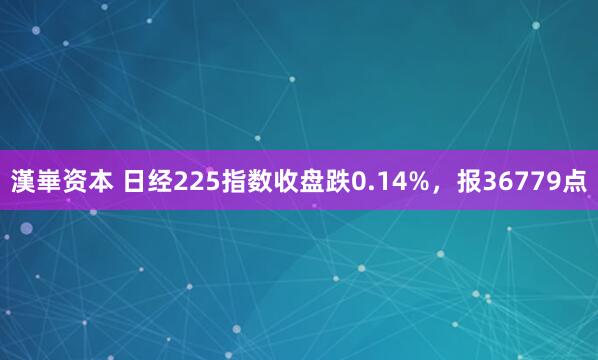 漢崋资本 日经225指数收盘跌0.14%，报36779点